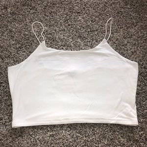 white Fashion Nova tank top